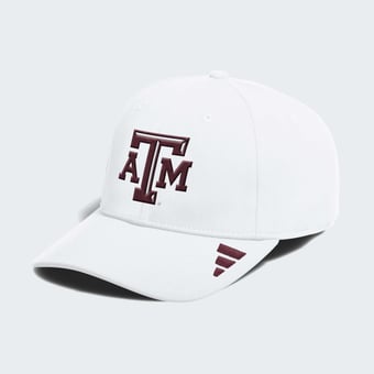 Men's adidas White Texas A&M Aggies 2026 Sideline Flex Hat