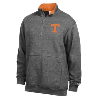 Men's Champion  Charcoal Tennessee Volunteers Fleece Quarter-Zip Pullover