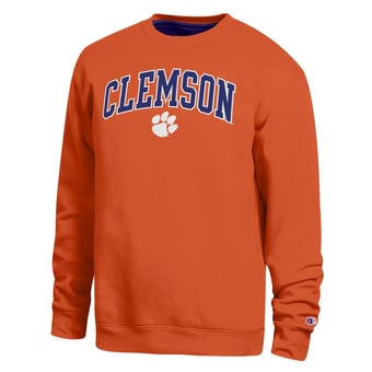 Men's Champion  Orange Clemson Tigers Arch Sweatshirt