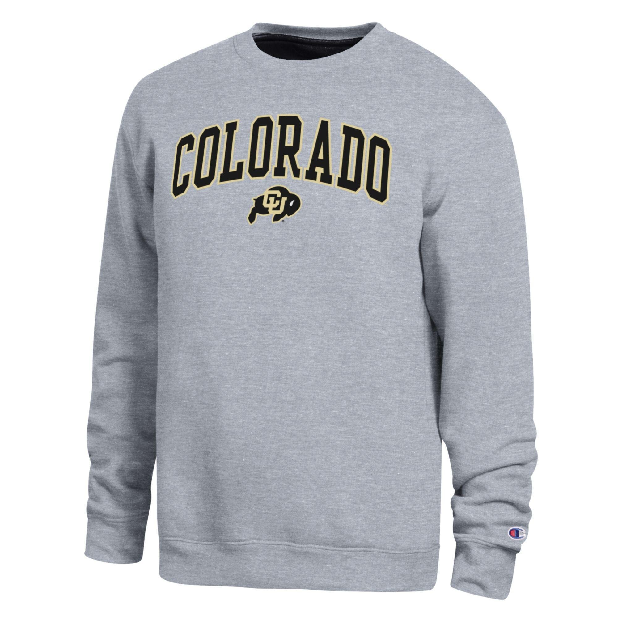 Men’s Champion Heather Gray Colorado Buffaloes Arch Sweatshirt Men’s Champion Heather Gray Colorado Buffaloes Arch Sweatshirt