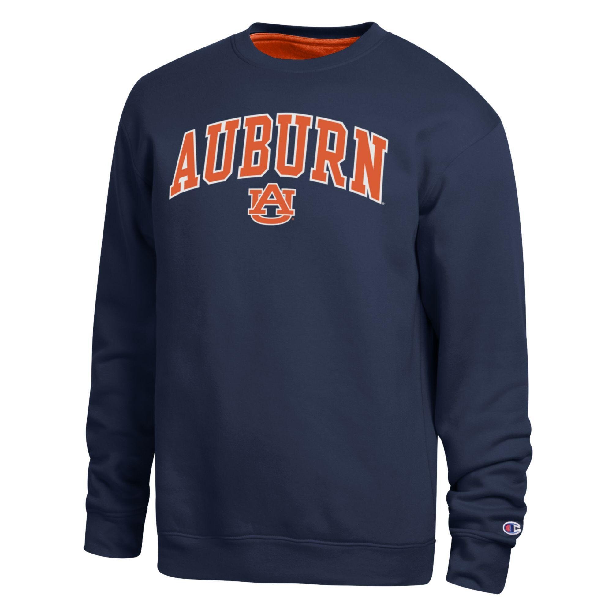 Men's Champion  Navy Auburn Tigers Arch Sweatshirt