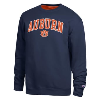 Men's Champion  Navy Auburn Tigers Arch Sweatshirt