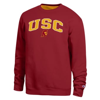 Men's Champion  Cardinal USC Trojans Arch Sweatshirt