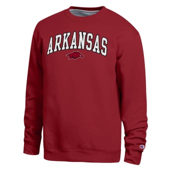 Men's Champion  Cardinal Arkansas Razorbacks Arch Sweatshirt