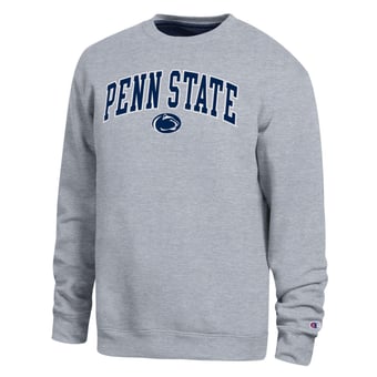 Men's Champion  Heather Gray Penn State Nittany Lions Arch Sweatshirt