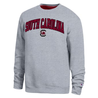 Men's Champion  Heather Gray South Carolina Gamecocks Arch Sweatshirt