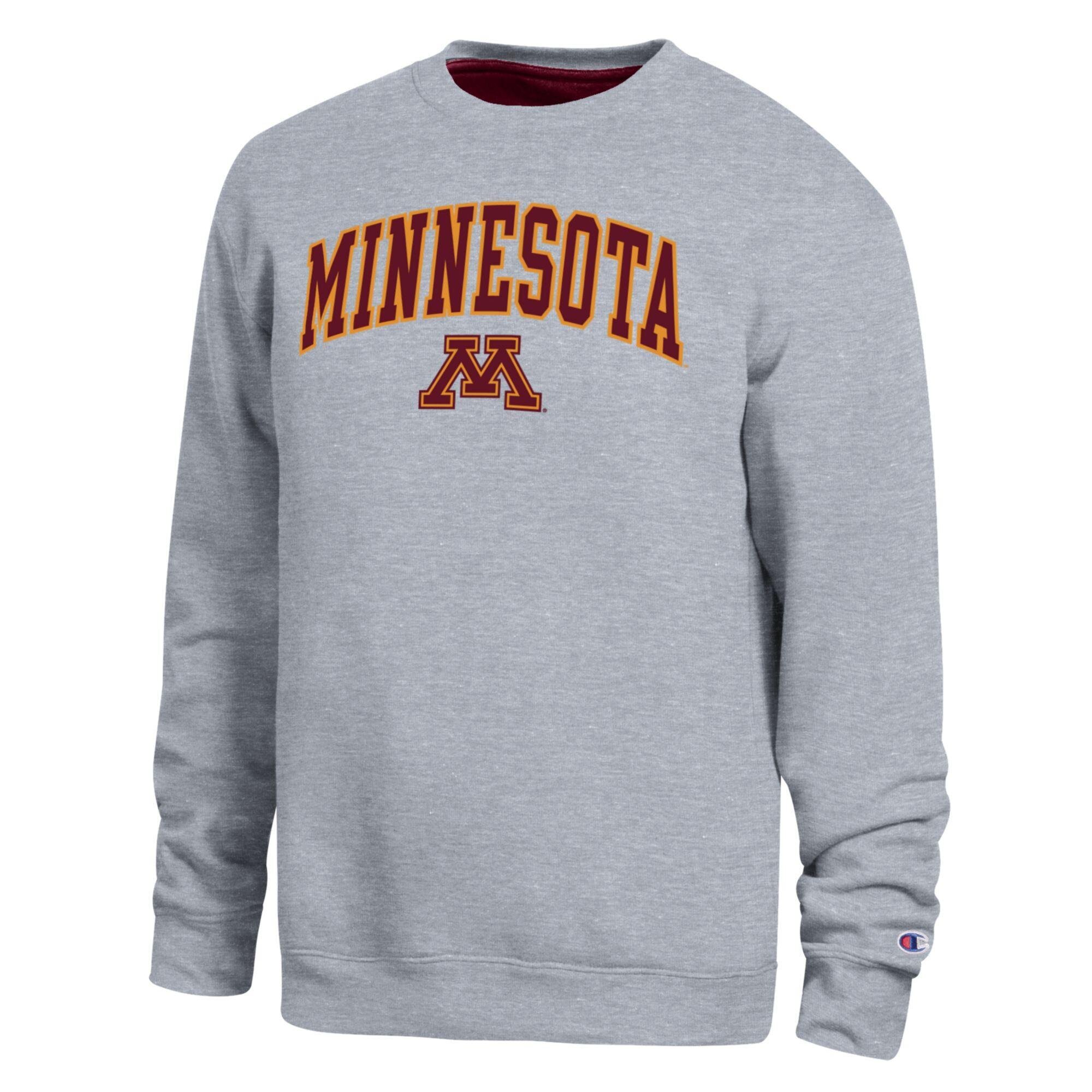 Men’s Champion Heather Gray Minnesota Golden Gophers Arch Sweatshirt