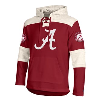 Men's Champion  Crimson Alabama Crimson Tide Lacer Fleece Hoodie