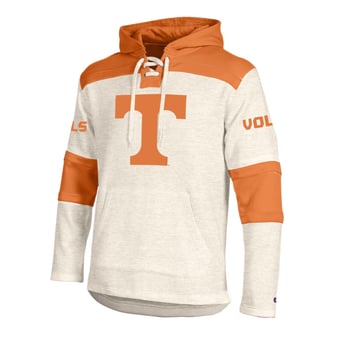 Men's Champion  Cream Tennessee Volunteers Lacer Fleece Hoodie