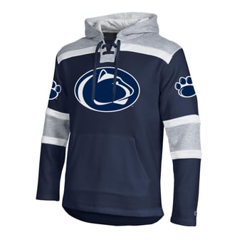 Men's Champion  Navy Penn State Nittany Lions Lacer Fleece Hoodie