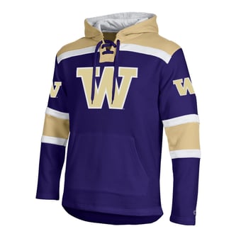 Men's Champion  Purple Washington Huskies Lacer Fleece Hoodie