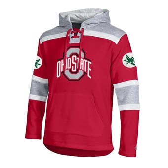 Men's Champion  Scarlet Ohio State Buckeyes Lacer Fleece Hoodie