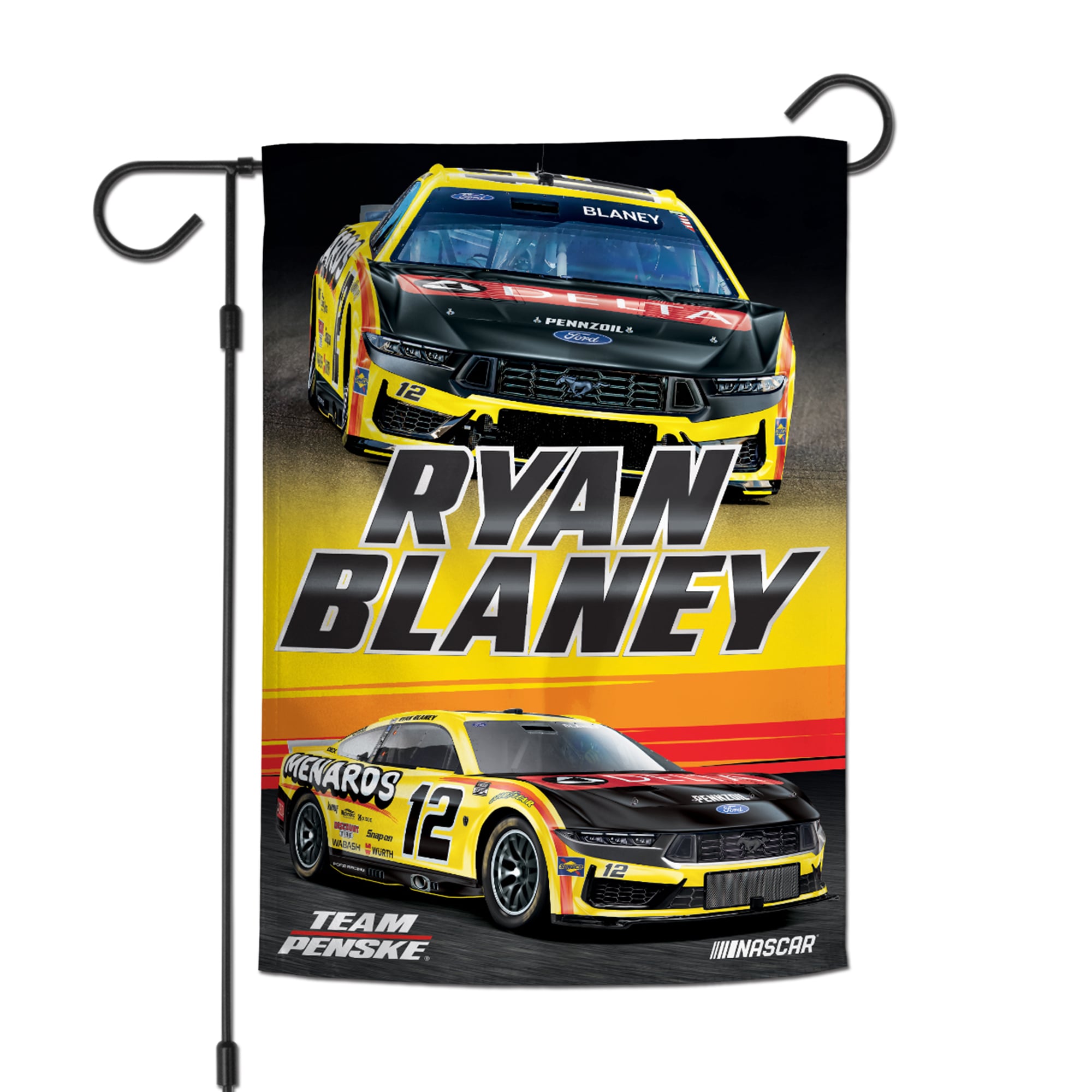 WinCraft Ryan Blaney 12" x 18" Double-Sided Garden Flag
