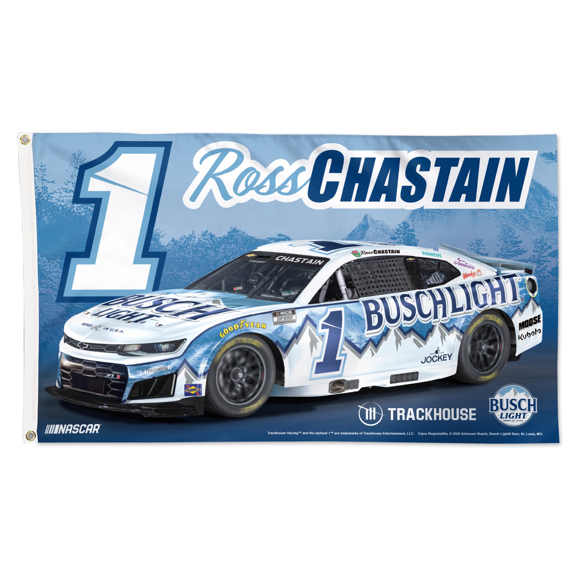 WinCraft Ross Chastain 3′ x 5′ Single-Sided Deluxe Flag WinCraft Ross Chastain 3′ x 5′ Single-Sided Deluxe Flag