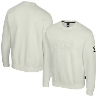 Unisex Stadium Essentials  Cream Cleveland Cavaliers Debossed Monochrome Logo Sweatshirt