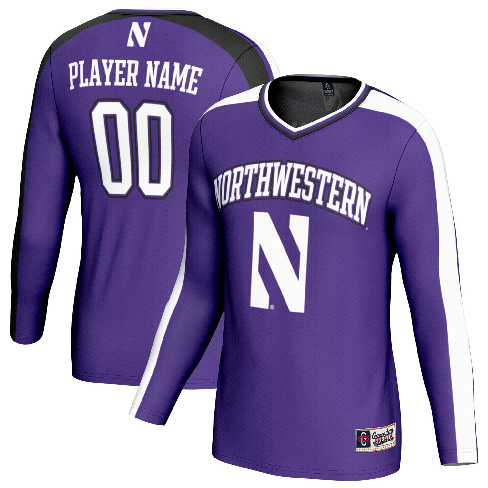 Youth GameDay Greats Purple Northwestern Wildcats NIL Pick-A-Player Collegiate Women's Volleyball Lightweight Fashion Jersey