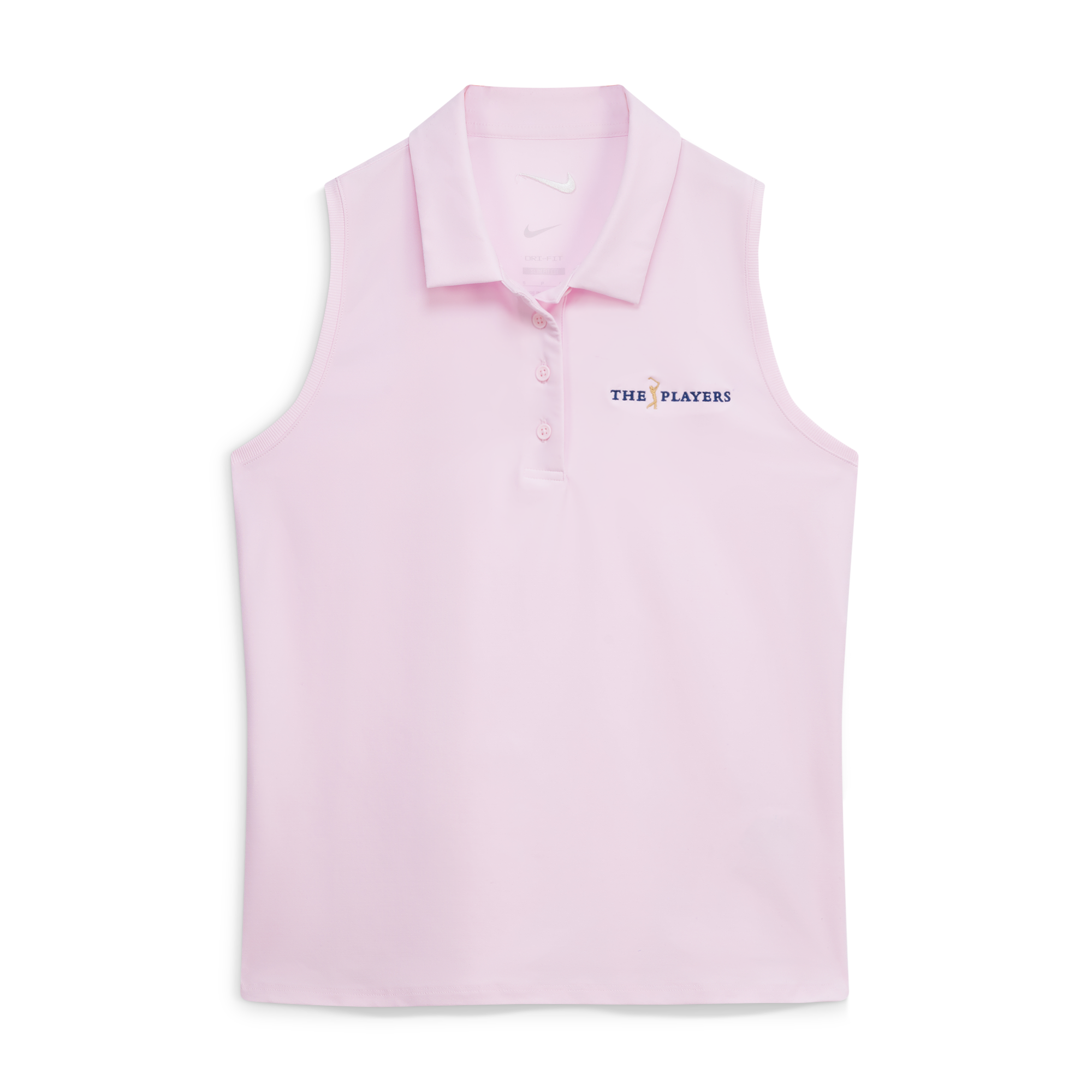 Women’s Nike Pink THE PLAYERS Victory Sleeveless Dri-Fit Polo Women’s Nike Pink THE PLAYERS Victory Sleeveless Dri-Fit Polo