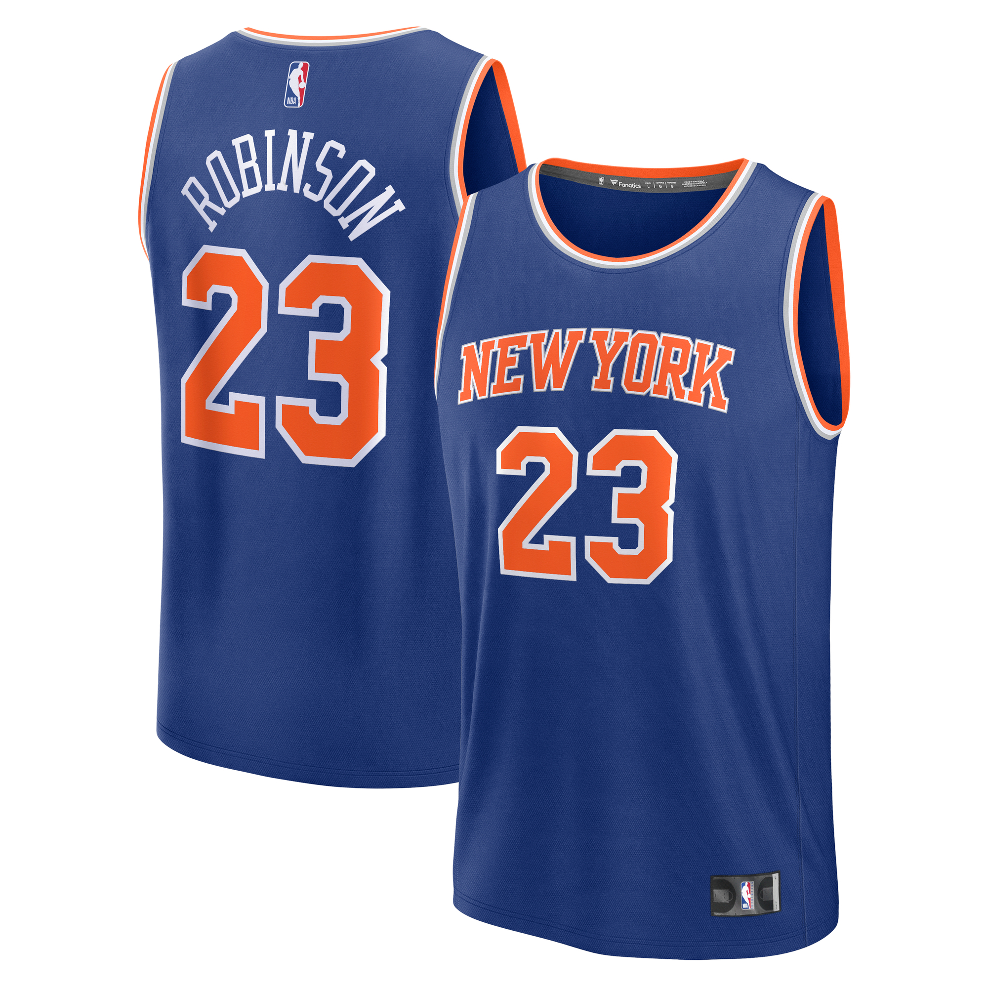 Men's Fanatics Mitchell Robinson Blue New York Knicks Fast Break Replica Jersey - Icon Edition