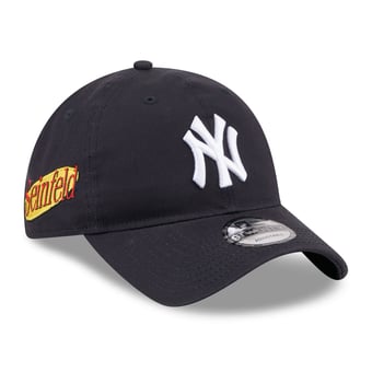 Men's New Era Navy New York Yankees Seinfeld 9TWENTY Adjustable Hat