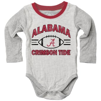 Infant Wes & Willy  Heather Gray Alabama Crimson Tide Jie Jie Hopper Set