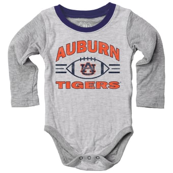 Infant Wes & Willy  Heather Gray Auburn Tigers Jie Jie Hopper Set