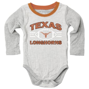 Infant Wes & Willy  Heather Gray Texas Longhorns Jie Jie Hopper Set