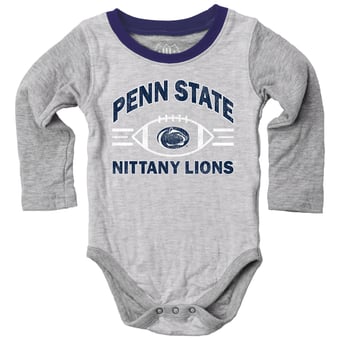 Infant Wes & Willy  Heather Gray Penn State Nittany Lions Jie Jie Hopper Set