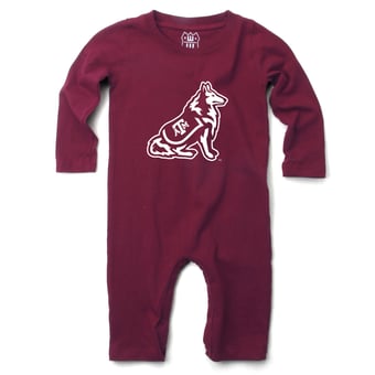 Infant Wes & Willy  Maroon Texas A&M Aggies Long Sleeve Romper