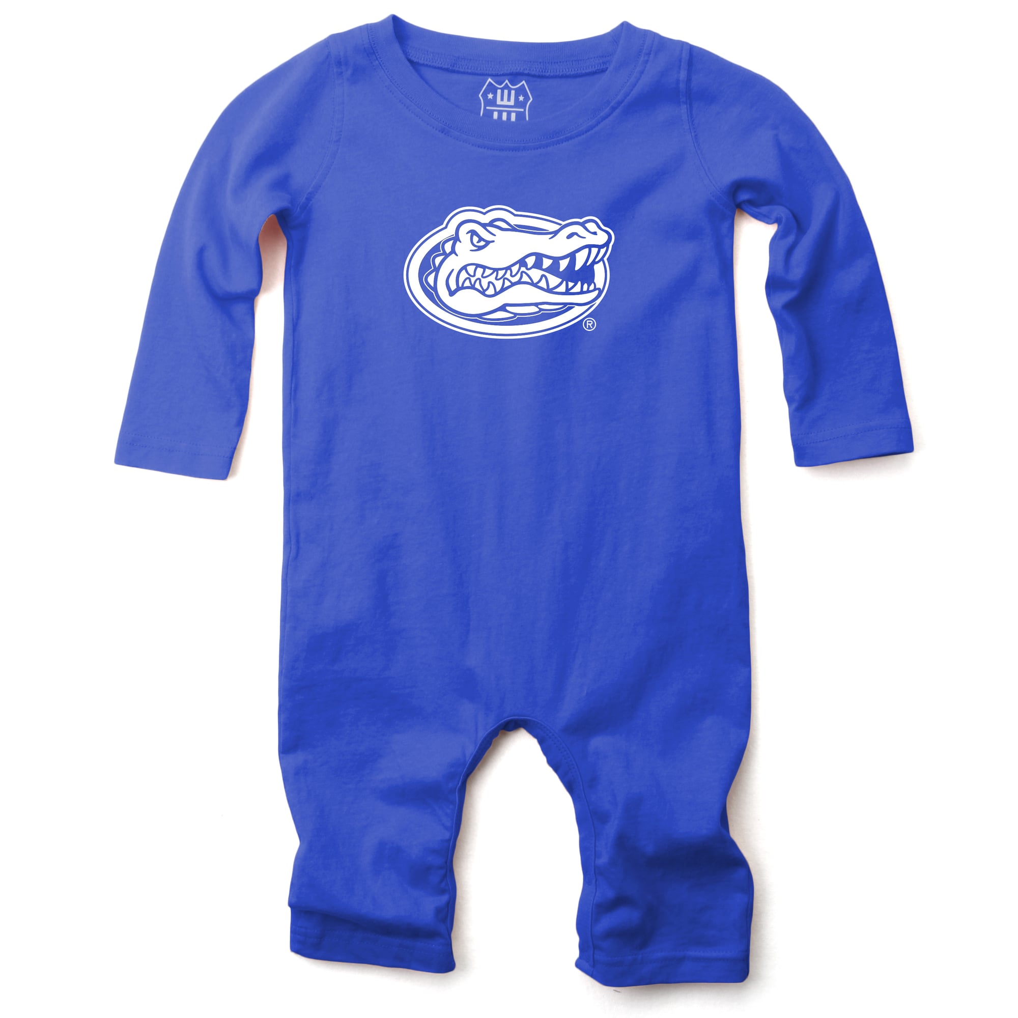 Infant Wes & Willy  Royal Florida Gators Long Sleeve Romper