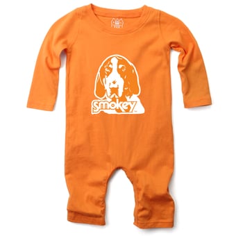 Infant Wes & Willy  Tennessee Orange Tennessee Volunteers Long Sleeve Romper