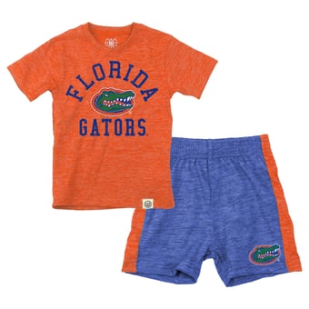 Toddler Wes & Willy  Orange Florida Gators Cloudy Yarn T-Shirt and Shorts Set