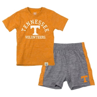 Toddler Wes & Willy  Tennessee Orange Tennessee Volunteers Cloudy Yarn T-Shirt and Shorts Set