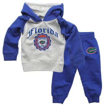 Infant Wes & Willy  Royal Florida Gators Raglan Hoodie and Sweatpants Set