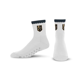Women's PRO Compression  Vegas Golden Knights White Heartshape Grippers Yoga-Pilates Quarter Socks