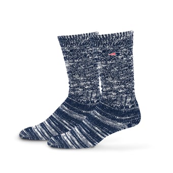 Women's PRO Compression  Navy New England Patriots Slouchy Slub Textured Boyfriend Socks