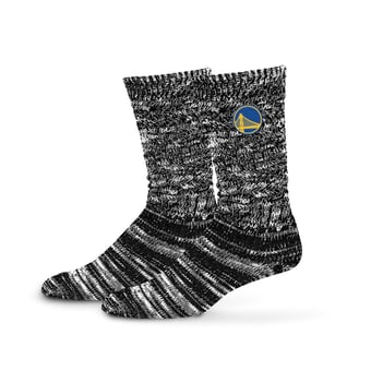 Women's PRO Compression  Black Golden State Warriors Slouchy Slub Textured Boyfriend Socks