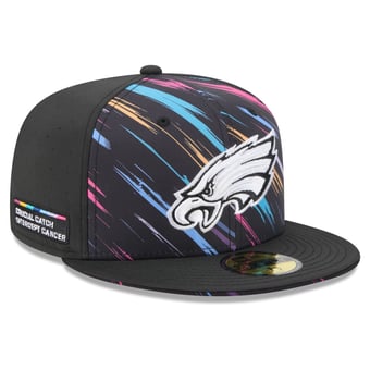 Men's New Era Black Philadelphia Eagles 2026 NFL Crucial Catch 59FIFTY Fitted Hat