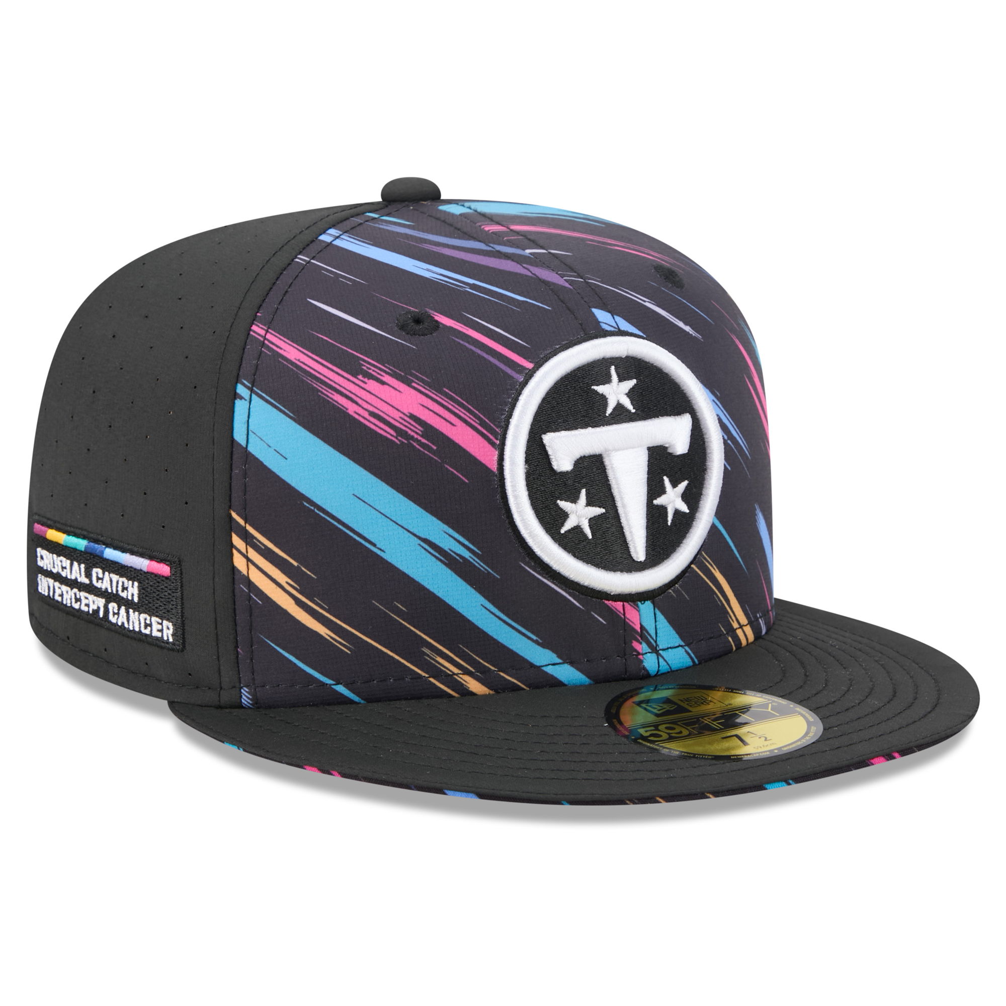 Men's New Era Black Tennessee Titans 2026 NFL Crucial Catch 59FIFTY Fitted Hat