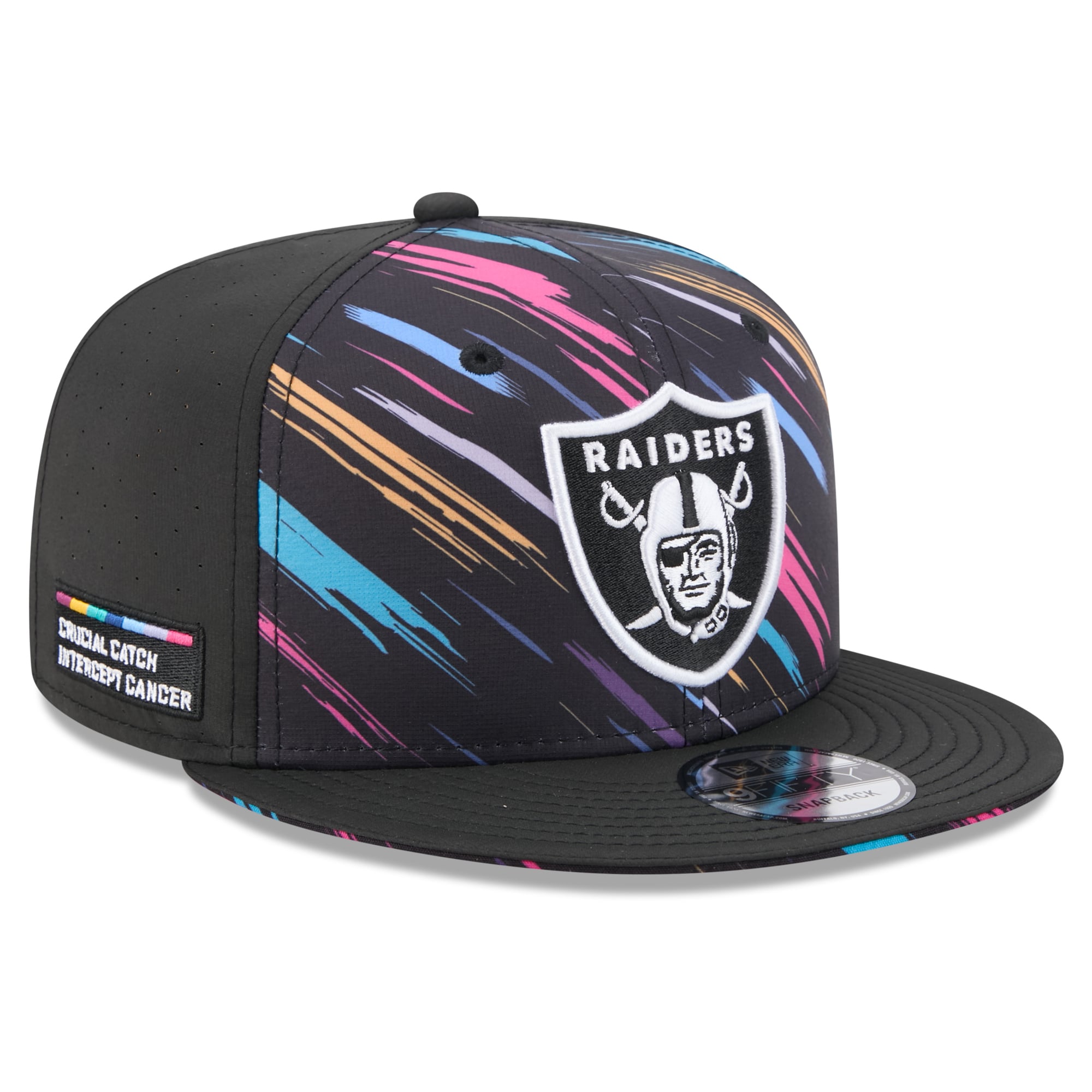 Men's New Era Black Las Vegas Raiders 2026 NFL Crucial Catch 9FIFTY Snapback Hat