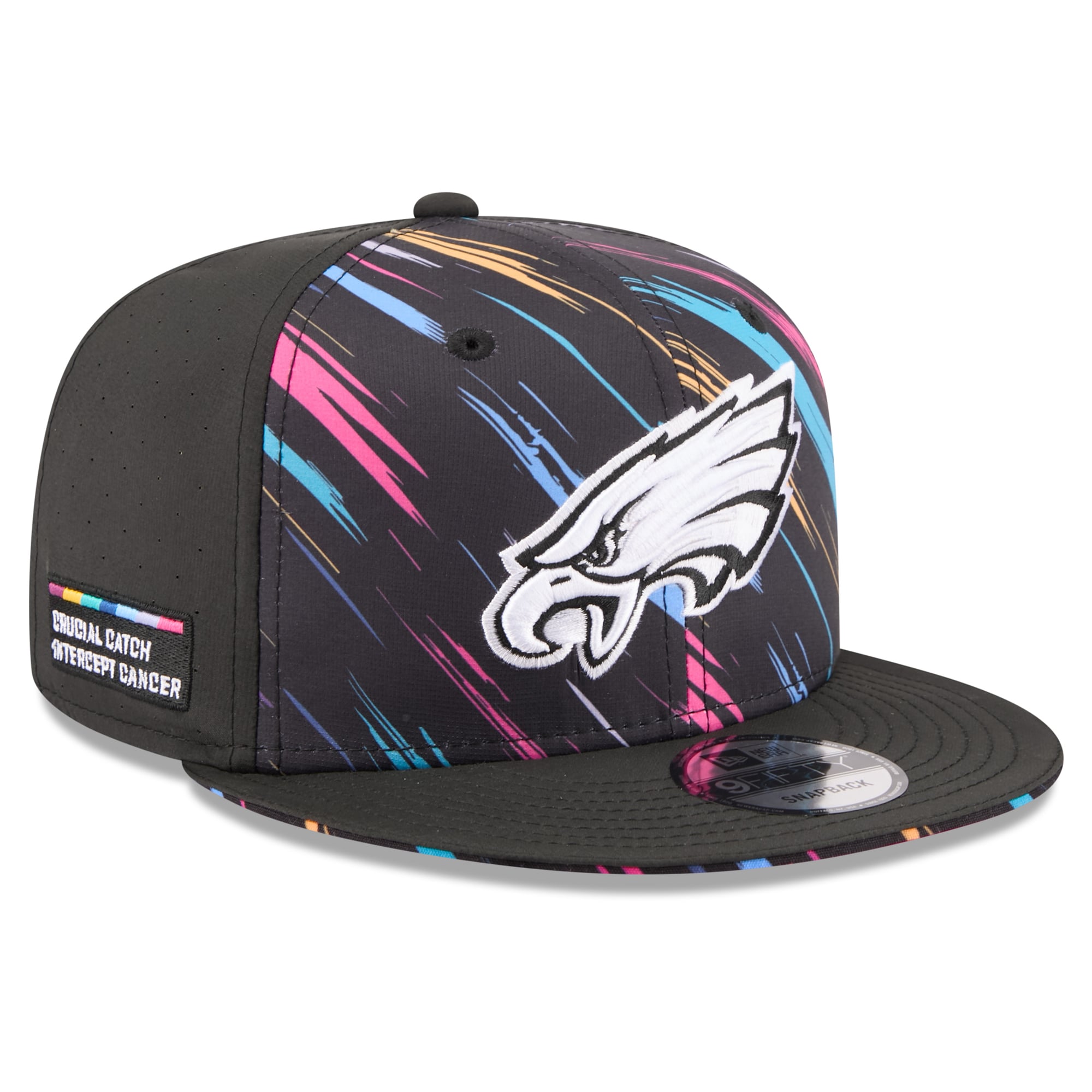 Men's New Era Black Philadelphia Eagles 2026 NFL Crucial Catch 9FIFTY Snapback Hat