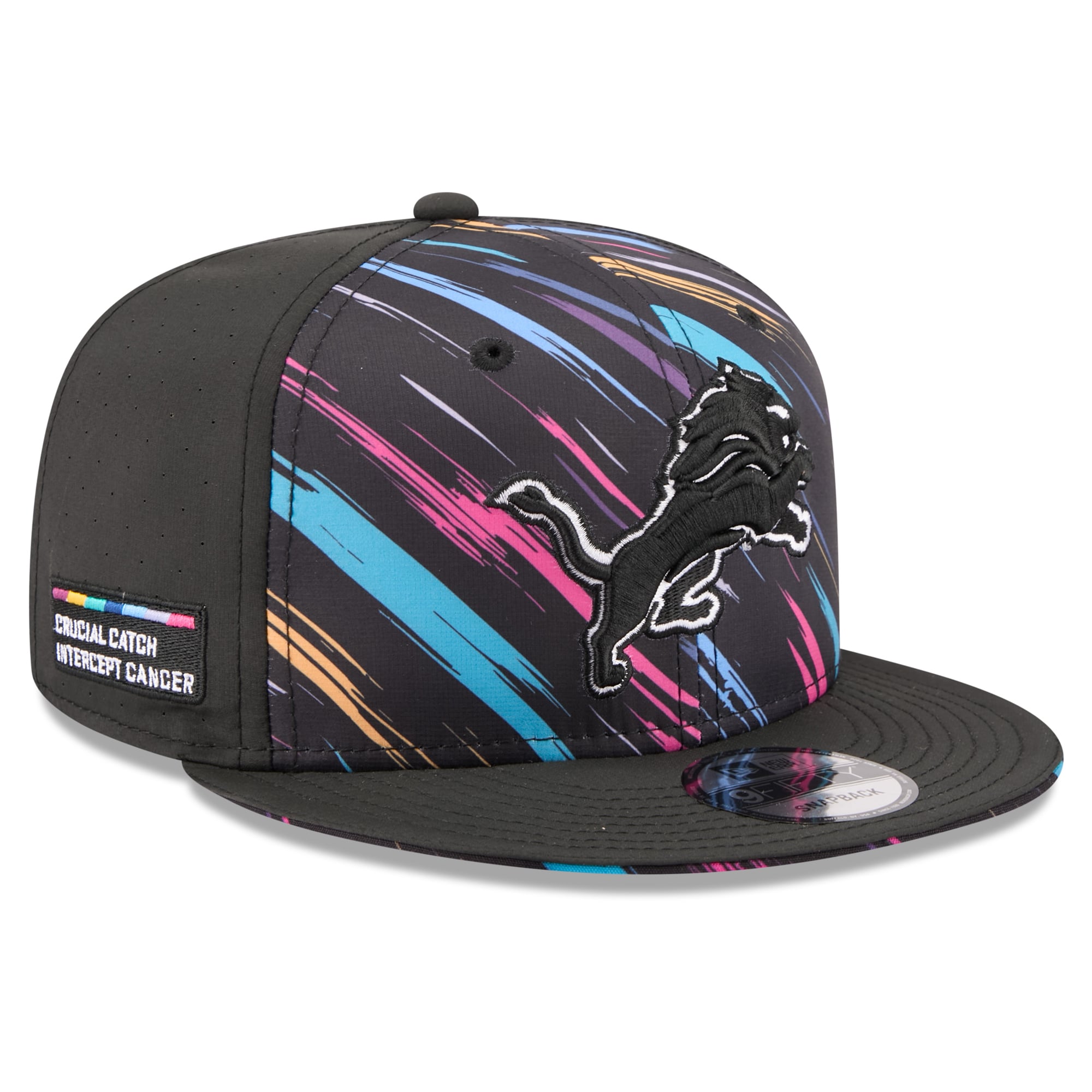 Men's New Era Black Detroit Lions 2026 NFL Crucial Catch 9FIFTY Snapback Hat