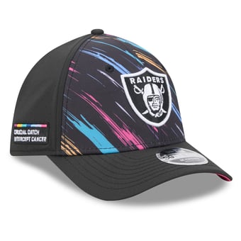 Men's New Era Black Las Vegas Raiders 2026 NFL Crucial Catch 39THIRTY M-Crown Stretch Hat