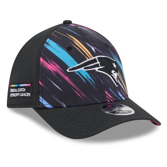 Men's New Era Black New England Patriots 2026 NFL Crucial Catch 39THIRTY M-Crown Stretch Hat