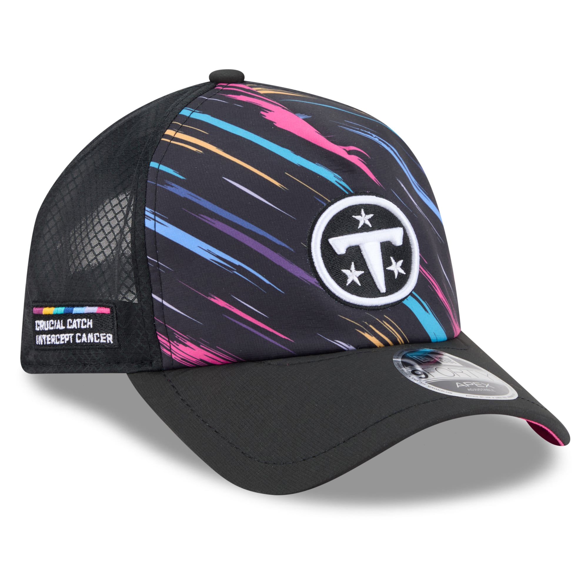 Men's New Era Black Tennessee Titans 2026 NFL Crucial Catch 9FORTY Apex Adjustable Hat