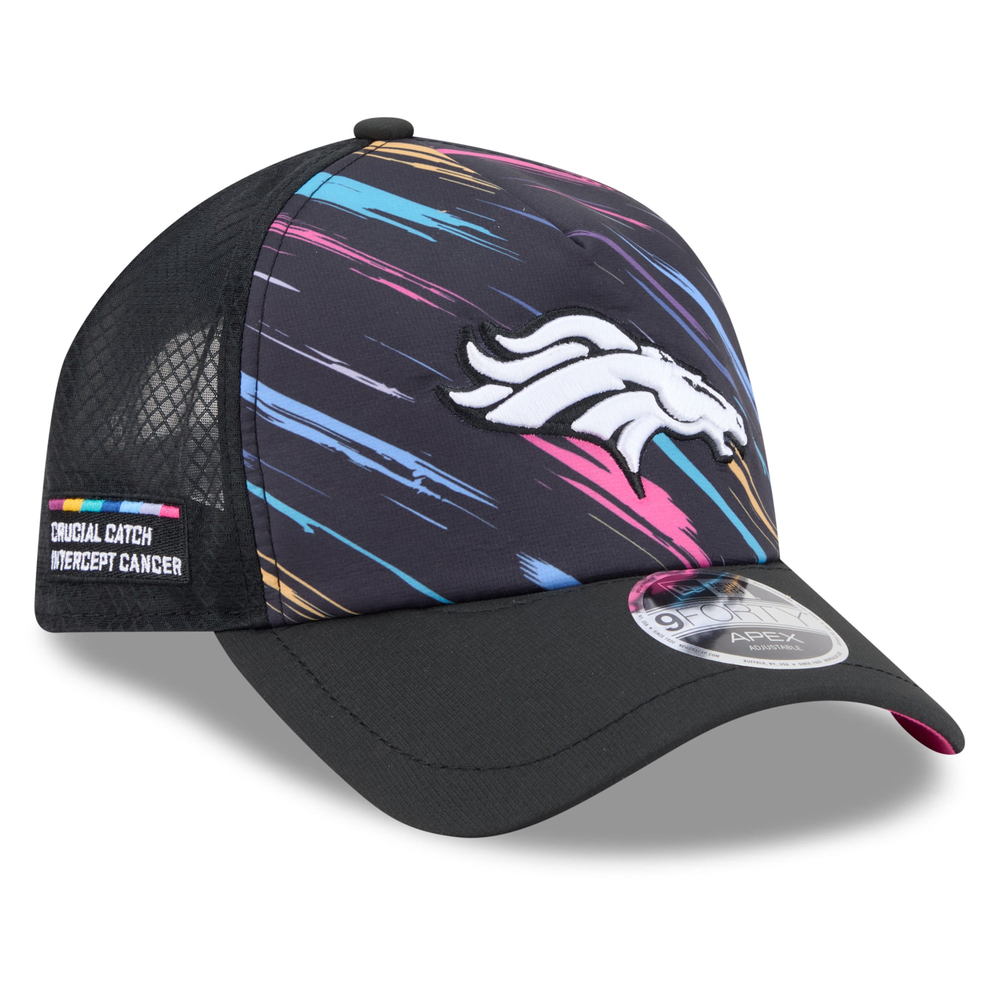 Men's New Era Black Denver Broncos 2026 NFL Crucial Catch 9FORTY Apex Adjustable Hat