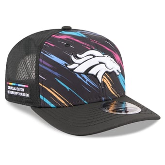 Men's New Era Black Denver Broncos 2026 NFL Crucial Catch 9SEVENTY Adjustable Trucker Hat