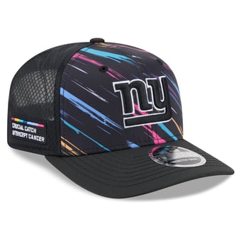 Men's New Era Black New York Giants 2026 NFL Crucial Catch 9SEVENTY Adjustable Trucker Hat