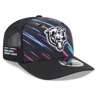 Men's New Era Black Chicago Bears 2026 NFL Crucial Catch 9SEVENTY Adjustable Trucker Hat
