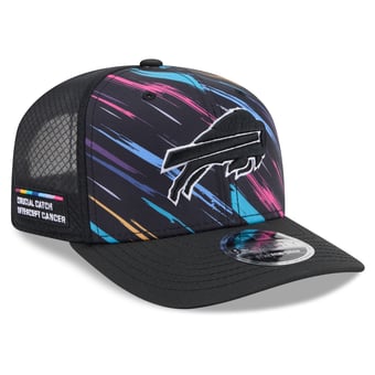 Men's New Era Black Buffalo Bills 2026 NFL Crucial Catch 9SEVENTY Adjustable Trucker Hat
