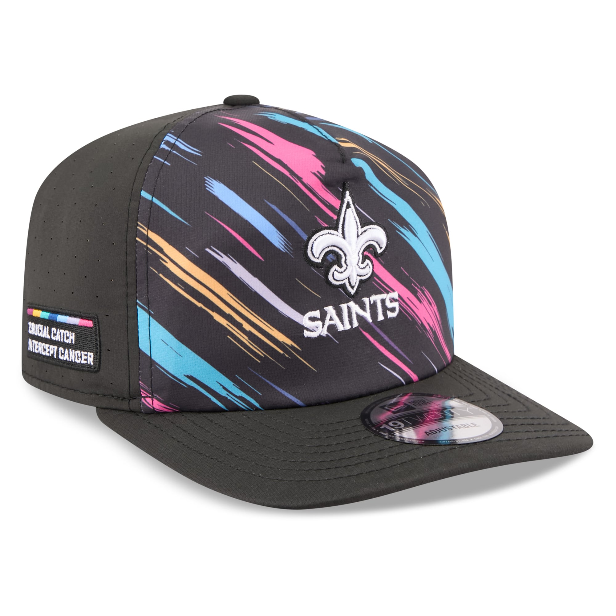 Men's New Era Black New Orleans Saints 2026 NFL Crucial Catch 19TWENTY Adjustable Hat